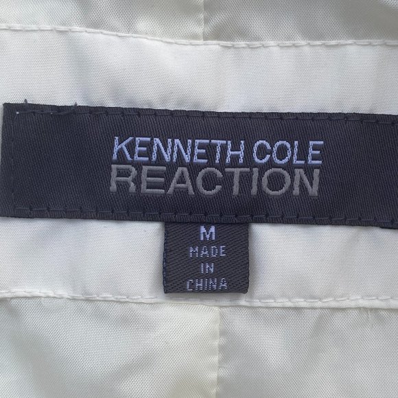 Kenneth Cole Reaction Down Puffer Jacket Ivory G-III Quilted Coastal Old Money-M - Picture 11 of 14